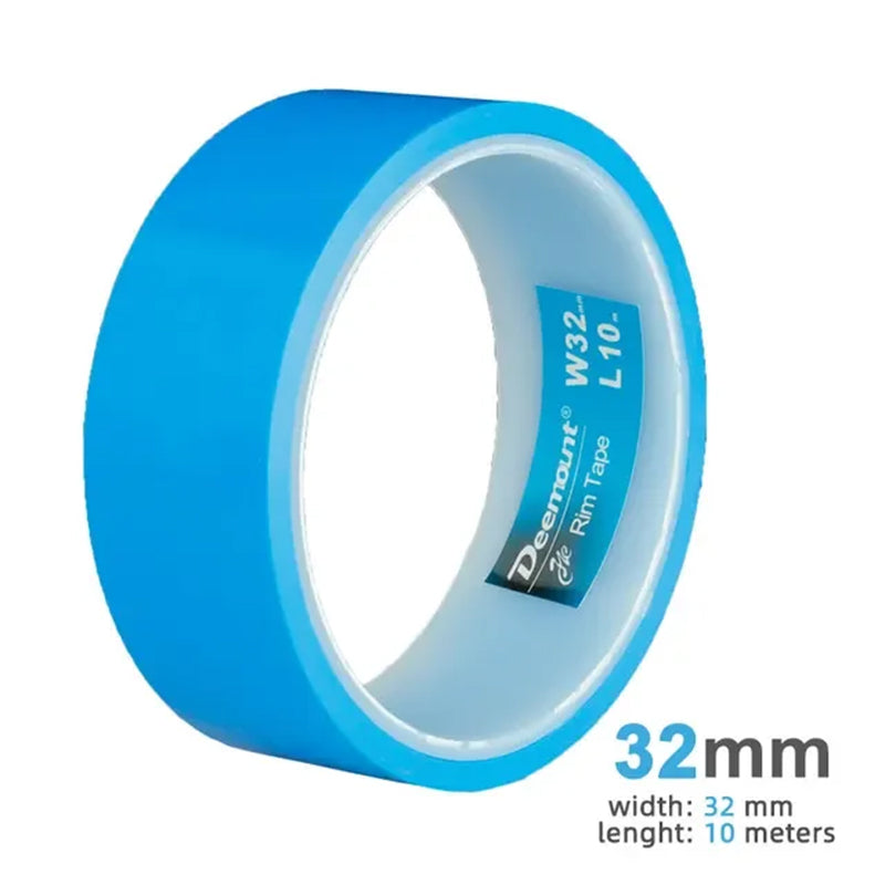 Tensilized Strapping Tape for Tubeless Bicycle Rims, 9.14m long, widths of 23/25/27/29/32/34mm, good residue-holding.
