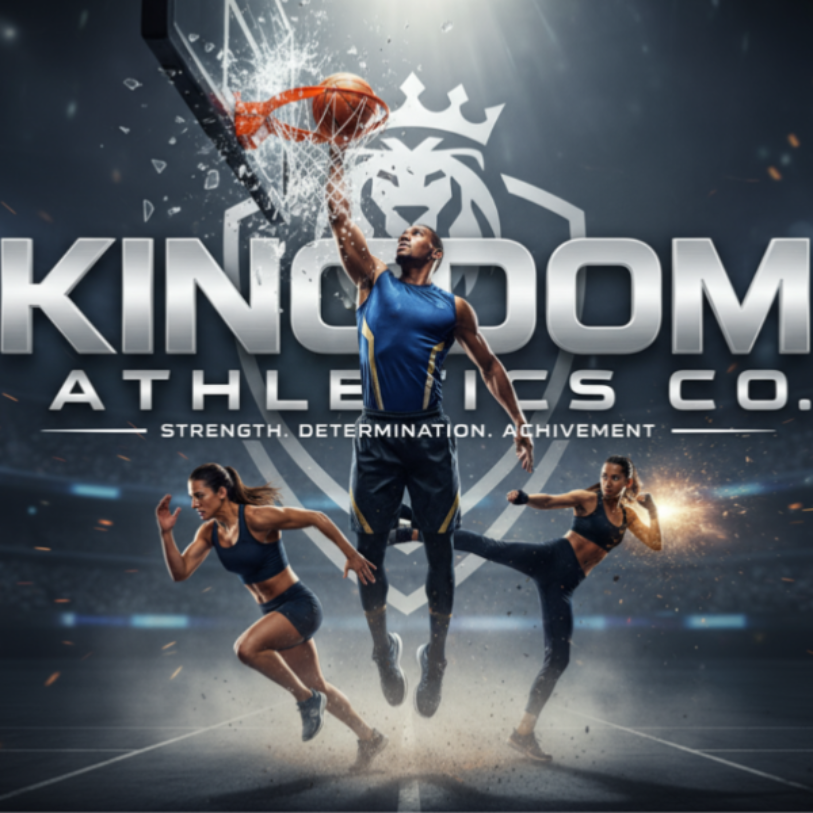 Create an image the same as before but use the business name Kingdom Athletics Co.