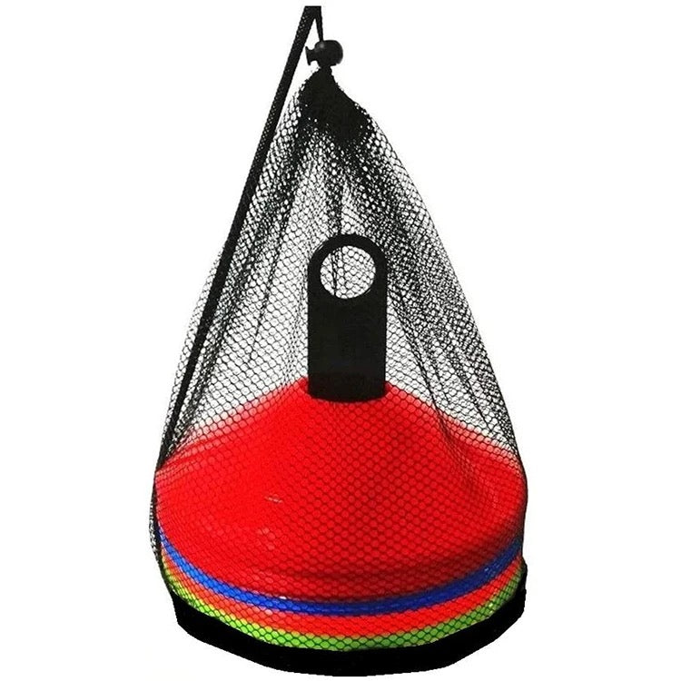 Agility Cones. 25 Pack W/ STAND & Mesh Bag