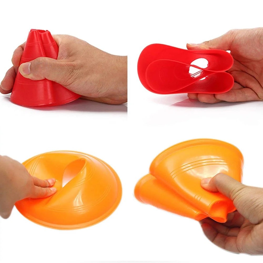 Agility Cones. 25 Pack W/ STAND & Mesh Bag