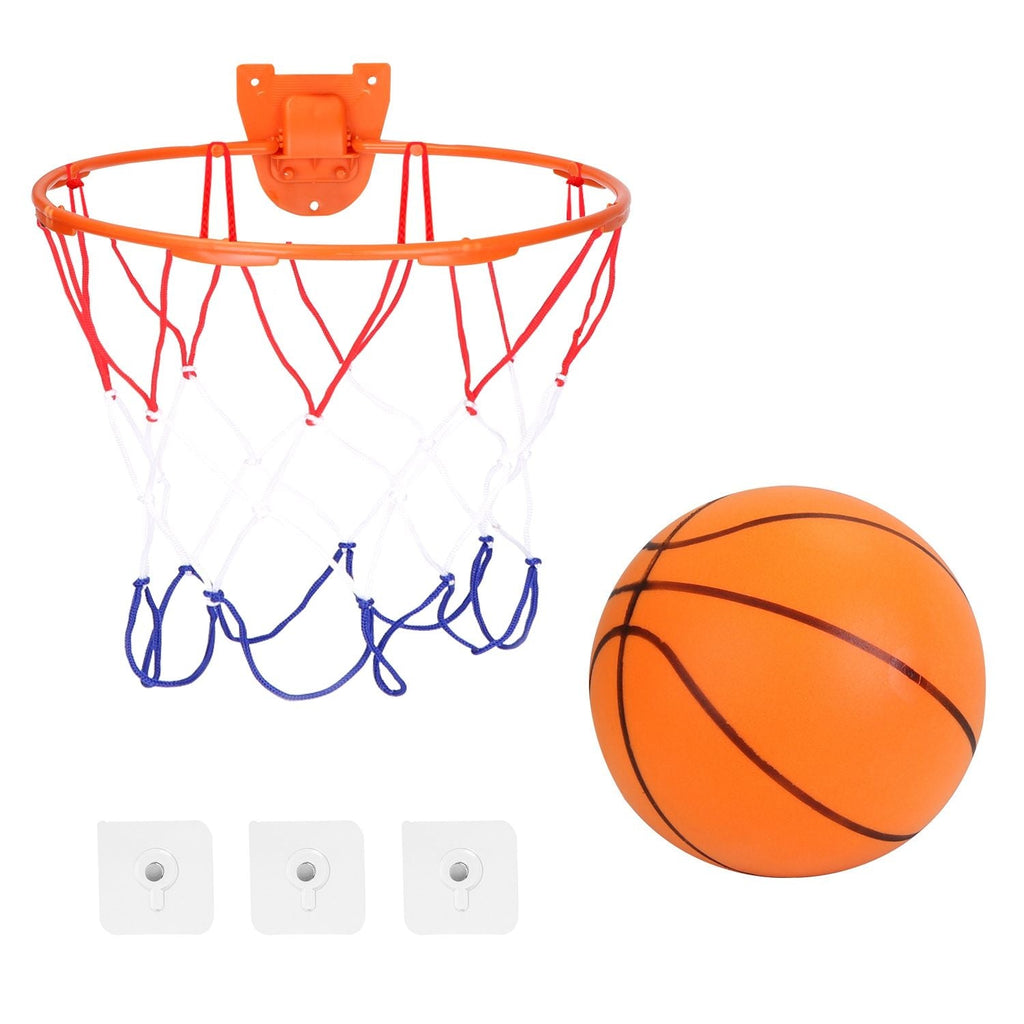 Silent Basketball Moderate Elasticity Anti-deformation Long Lasting Comfortable Touch Anti-Skid Parent-child Interaction Polyure