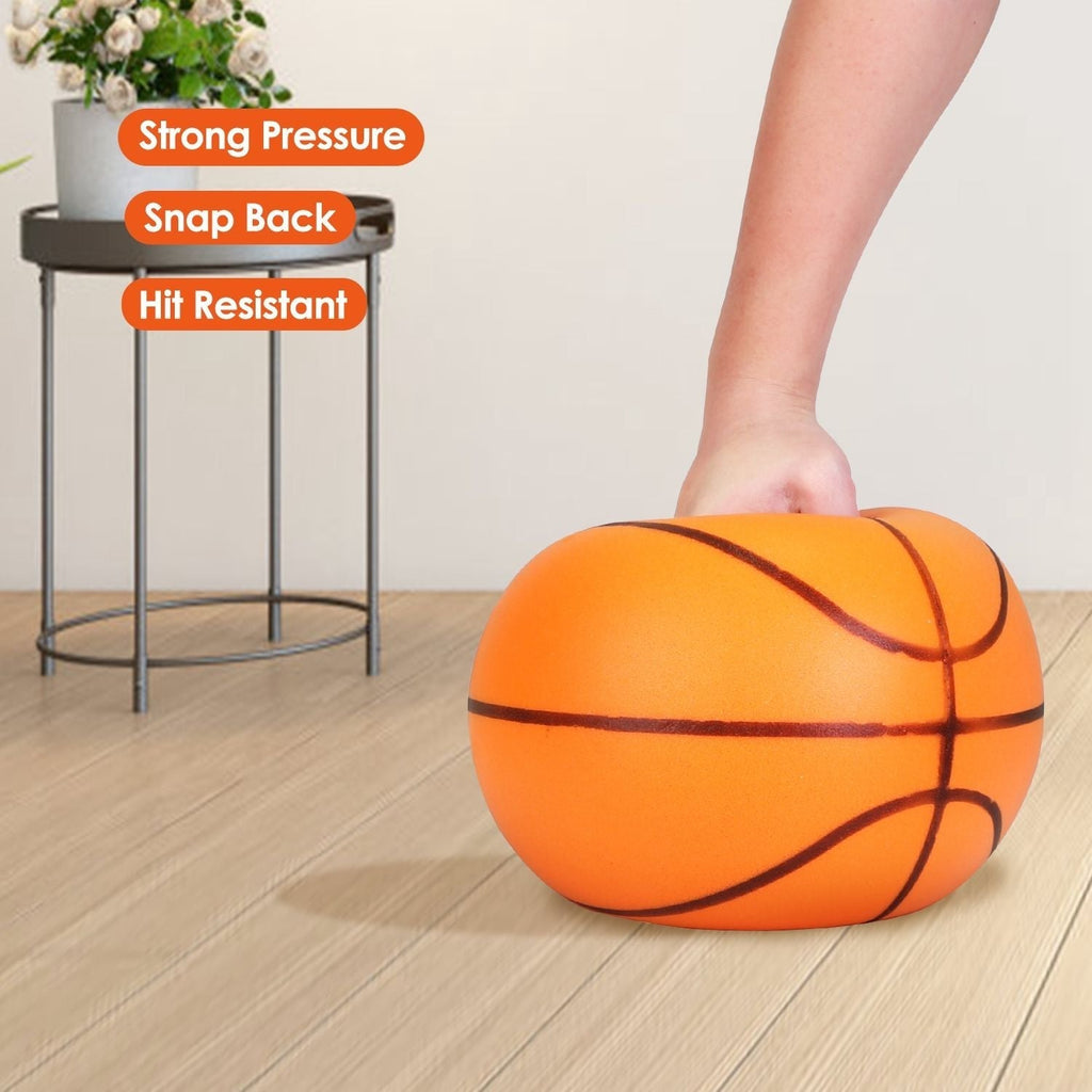 Silent Basketball Moderate Elasticity Anti-deformation Long Lasting Comfortable Touch Anti-Skid Parent-child Interaction Polyure