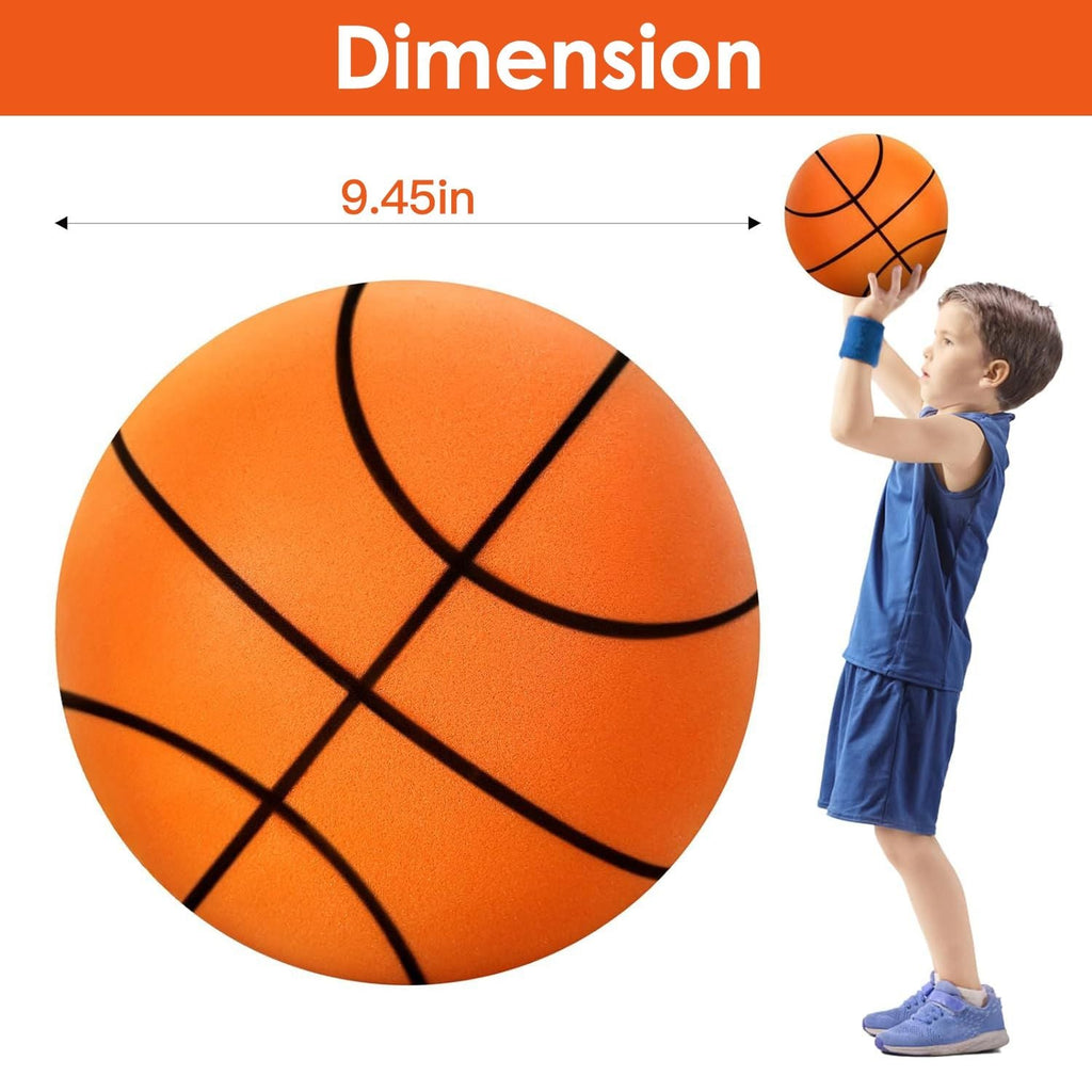 Silent Basketball Moderate Elasticity Anti-deformation Long Lasting Comfortable Touch Anti-Skid Parent-child Interaction Polyure