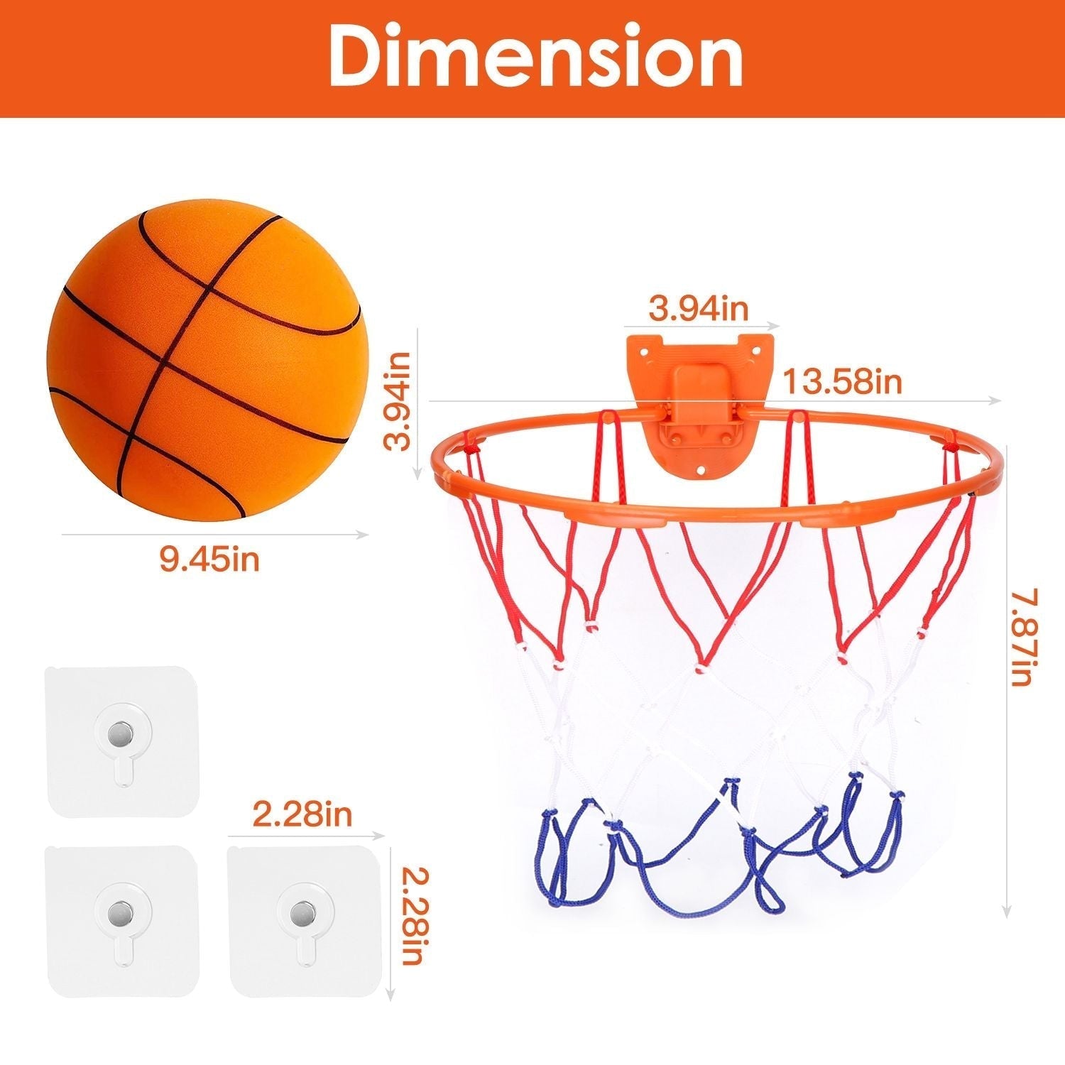 Silent Basketball Moderate Elasticity Anti-deformation Long Lasting Comfortable Touch Anti-Skid Parent-child Interaction Polyure
