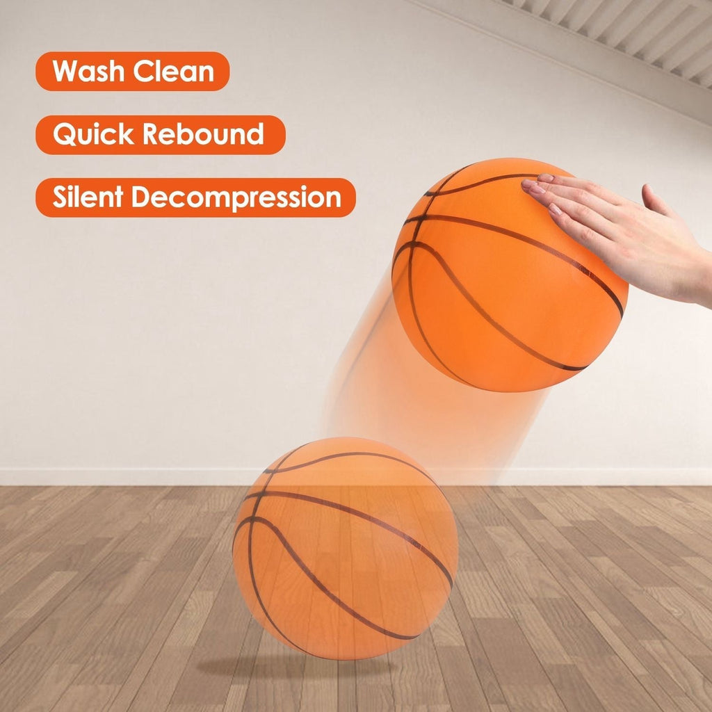 Silent Basketball Moderate Elasticity Anti-deformation Long Lasting Comfortable Touch Anti-Skid Parent-child Interaction Polyure