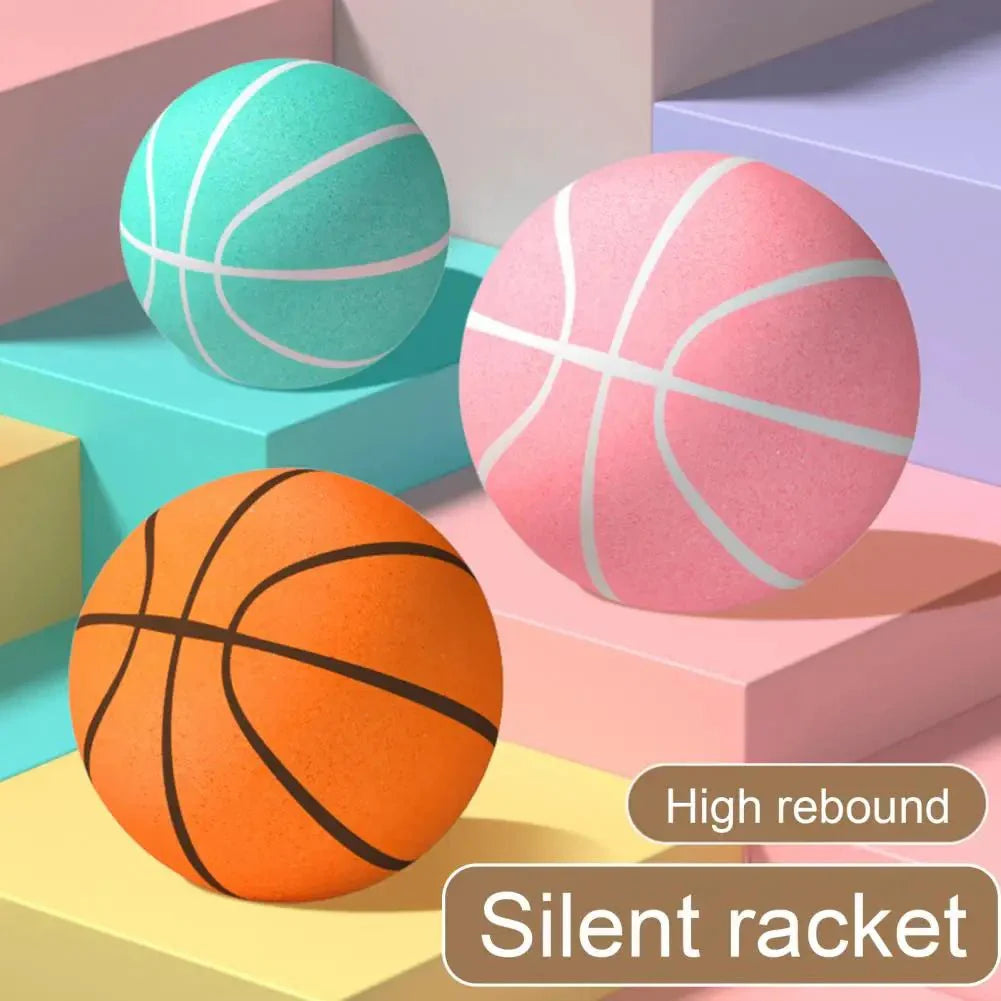 Silent Basketball Moderate Elasticity Anti-deformation Long Lasting Comfortable Touch Anti-Skid Parent-child Interaction Polyure